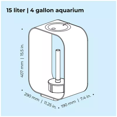 Product biOrb LIFE 15 Aquarium with LED - 4 Gallon