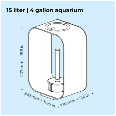 Product biOrb LIFE 15 Aquarium with Multi Color LED - 4 Gallon