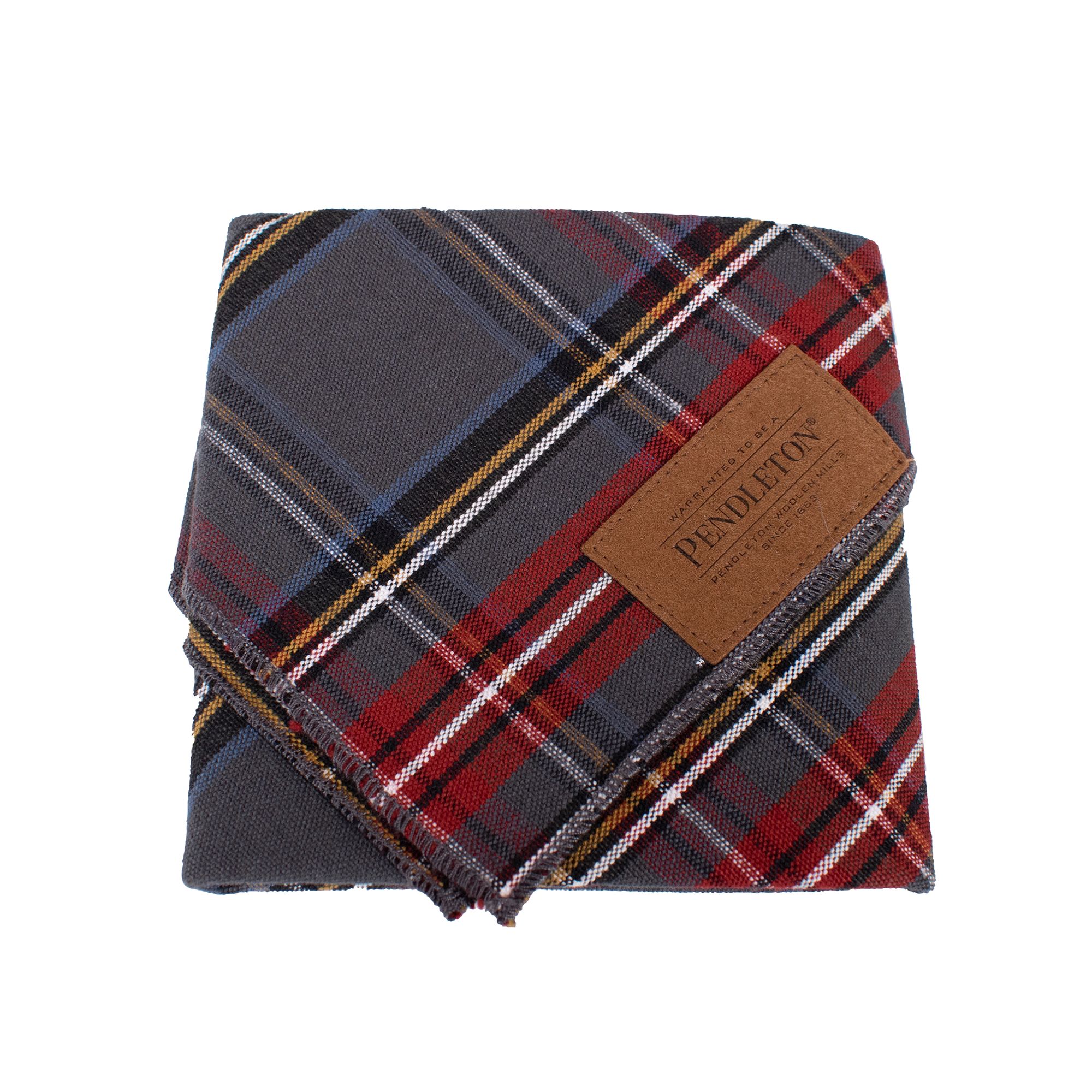 Pendleton Grey Stewart Plaid Dog Bandana dog Bandanas, Bows & Hats PetSmart