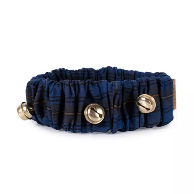 Product Pendleton Crescent Lake Plaid Jingle Bells Dog Collar