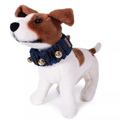 Product Pendleton Crescent Lake Plaid Jingle Bells Dog Collar