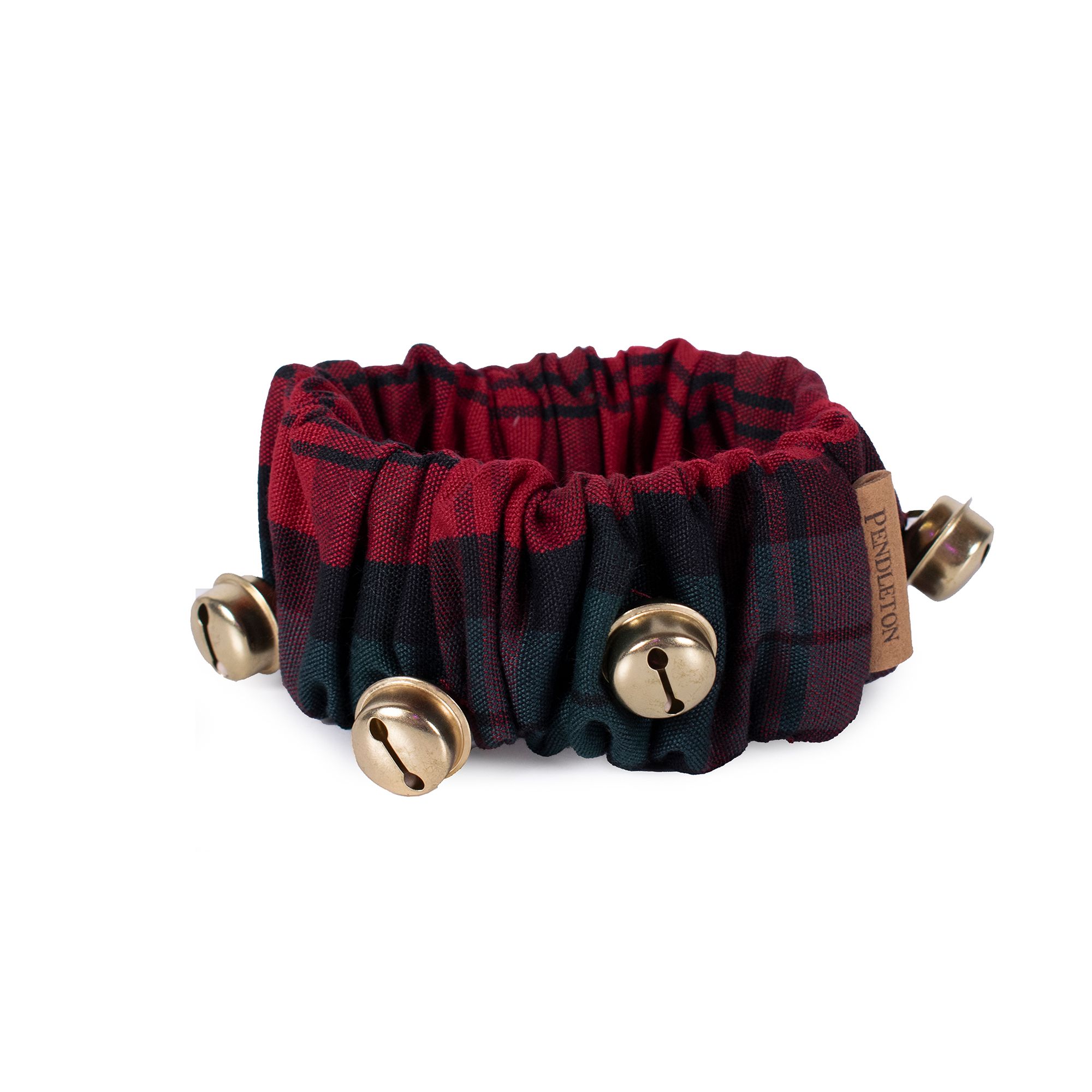 Pendleton MacCormick Plaid Jingle Bells Dog Collar