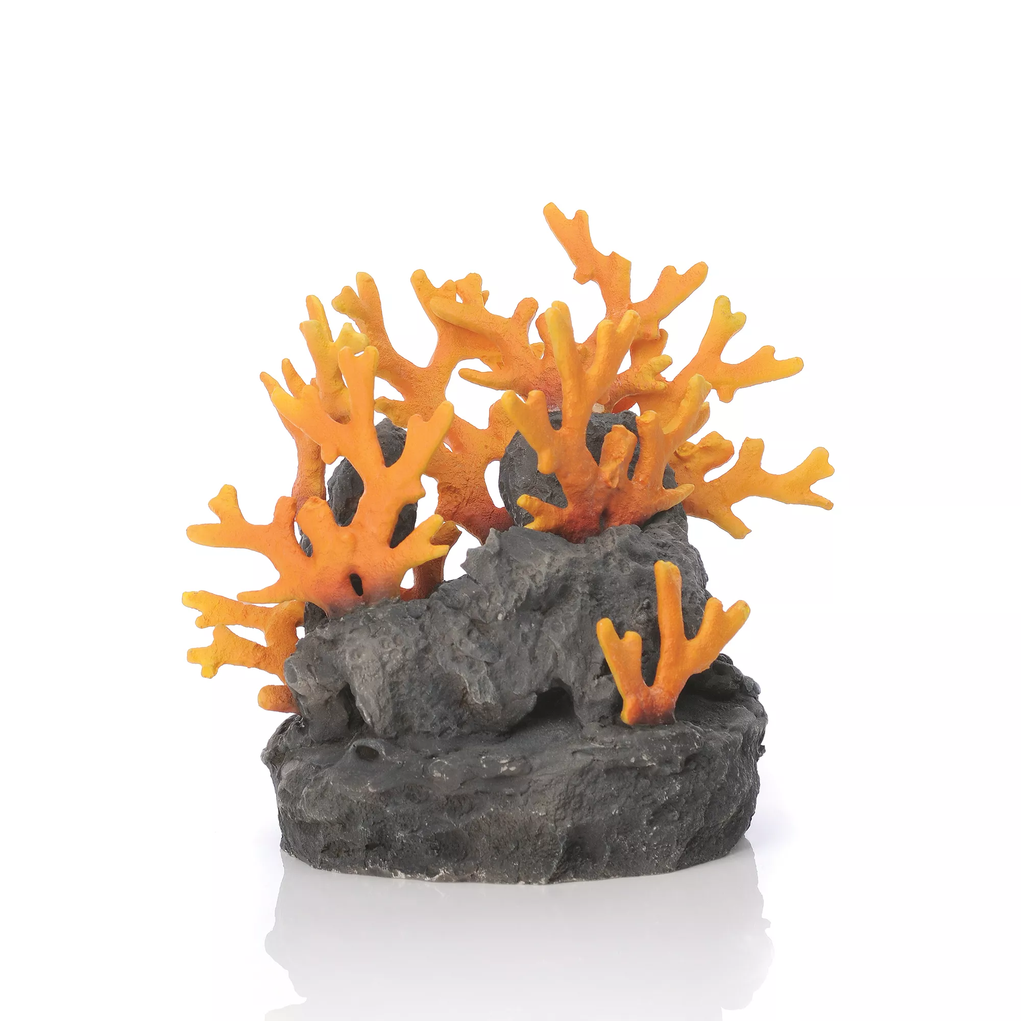 biOrb Lava Rock with Fire Coral Aquarium Ornament