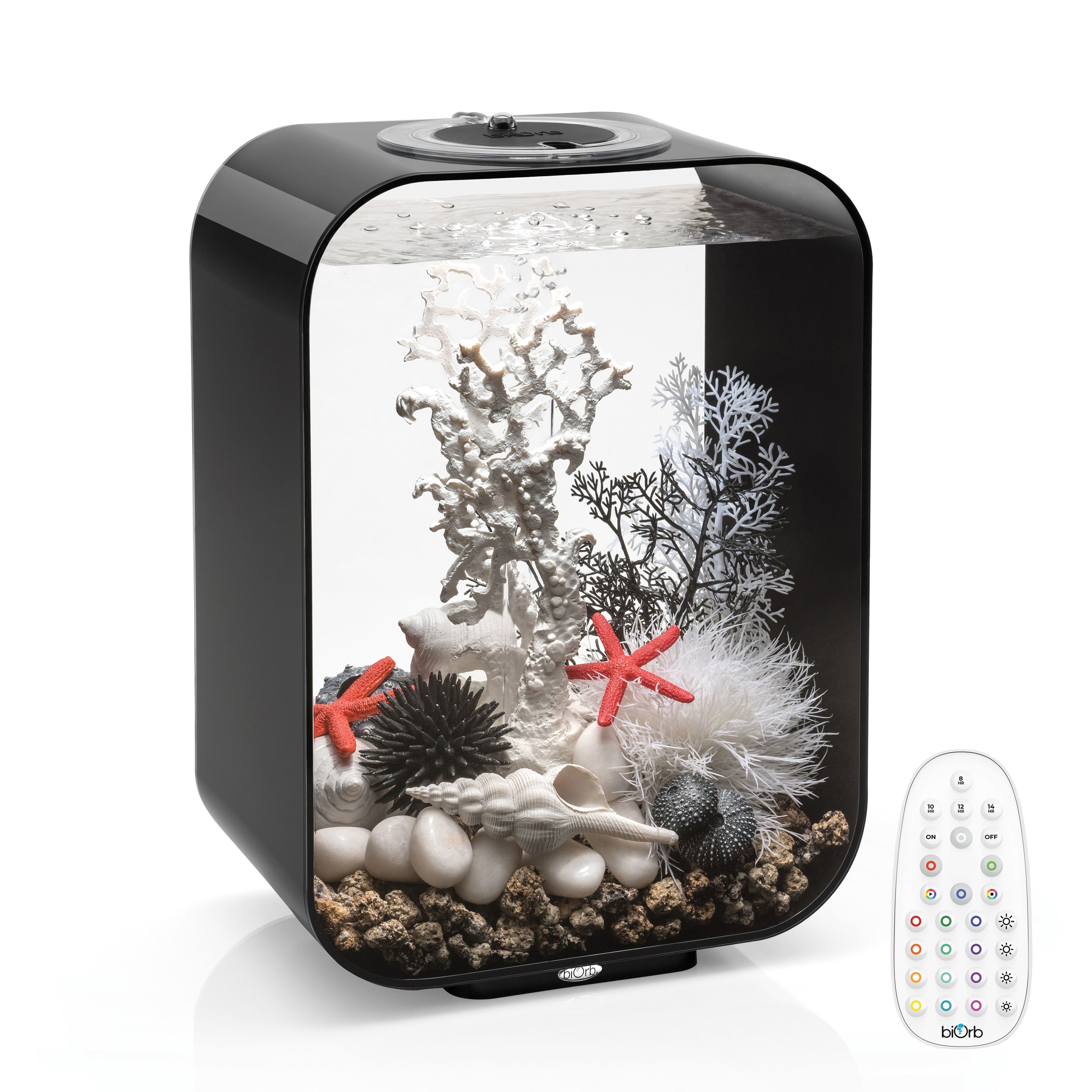 biOrb Life 15 Aquarium with MCR Light 4 Gallon Black