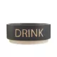 Product Top Paw® Black Embossed "DRINK" Ceramic Dog Bowl