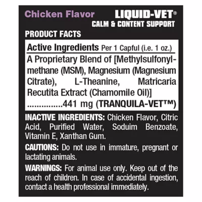 Product Liquid-Vet® K9 Calm & Content Support Dog Formula