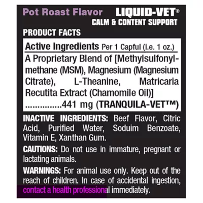 Product Liquid-Vet® K9 Calm & Content Support Dog Formula