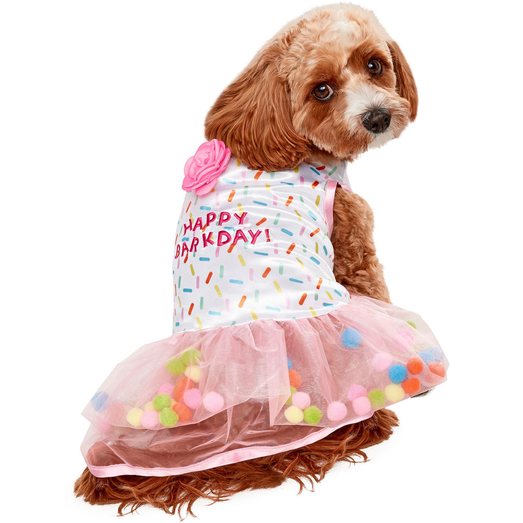 Rubie s Pet Shop Birthday Sprinkle Party Dog Dress