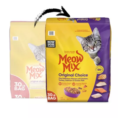 Meow Mix Original Choice Dry Cat Food All Ages Chicken Turkey Salmon Ocean Fish