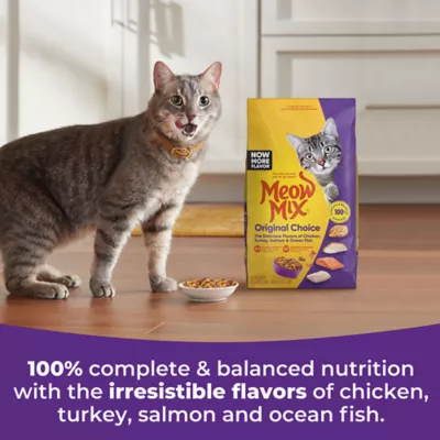Product Meow Mix Original Choice Dry Cat Food All Ages, Chicken, Turkey, Salmon, Ocean Fish