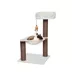 Catry 28-in White Cat Tree with Hammock & Perch, Off White & Brown image thumbnail 1