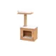 Product Catry 30-in Wooden Brown Cat Condo with Top Perch, Brown & White