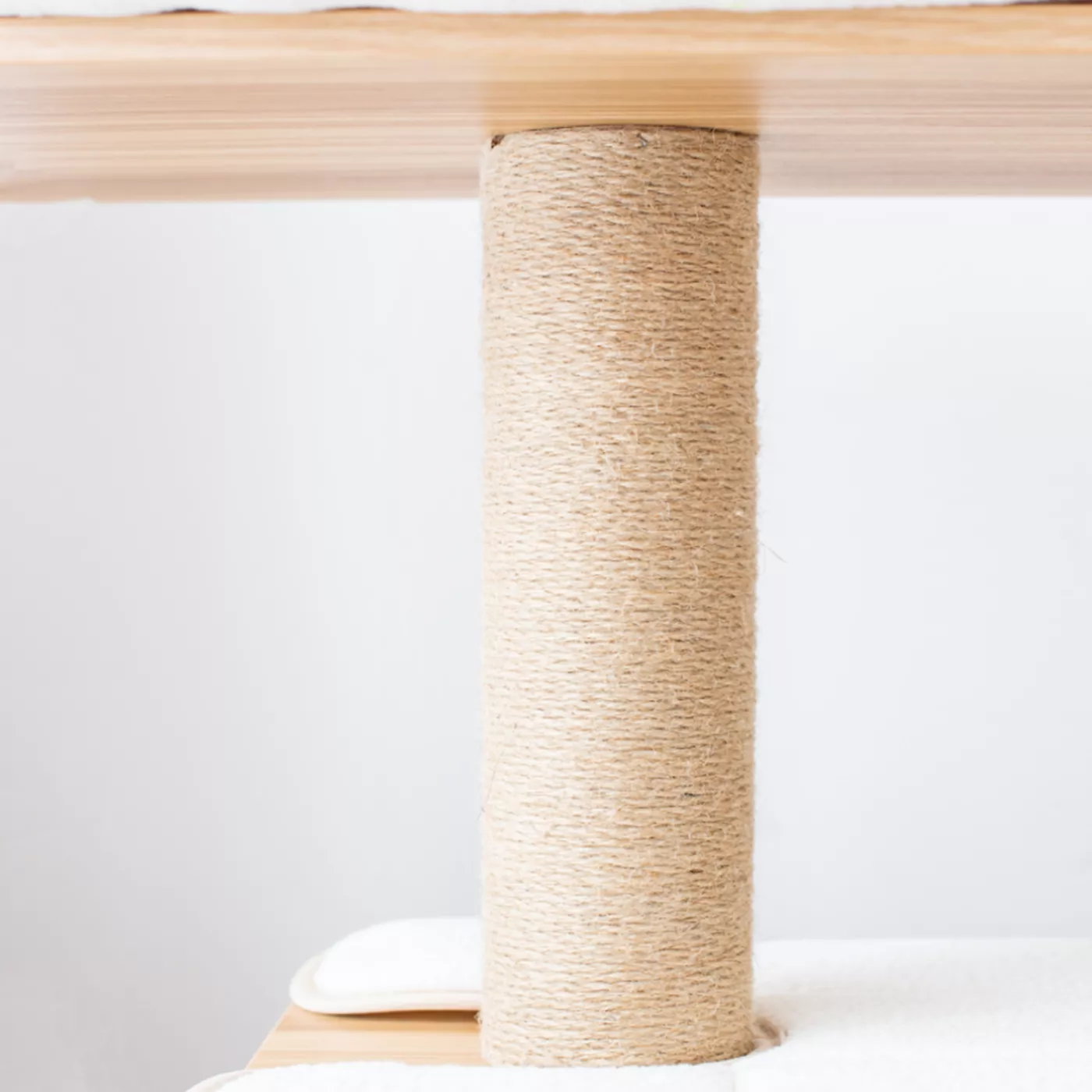 Catry 30in Wooden Brown Cat Condo with Top Perch, Brown & White