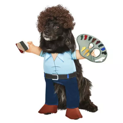 Rubie's Pet Shop Halloween Bob Ross Dog & Cat Costume - Image 1
