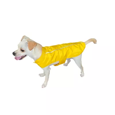 Product Hip Doggie Hoodless Water Resistant with Lining Dog Raincoat