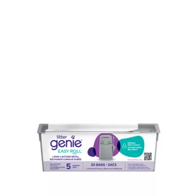 Product Litter Genie Easy Roll Refill All Stages Cat - 20 Refill Bags, Odor Locking Barrier Technology