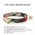 Made By Cleo® Birchwood Holiday Plaid Breakaway Cat Collar image thumbnail 2