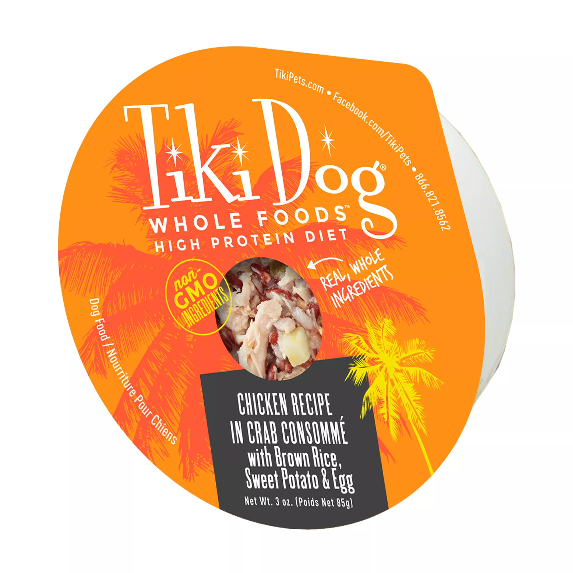 Tiki Dog Whole Foods Chicken & Crab Wet Dog Food