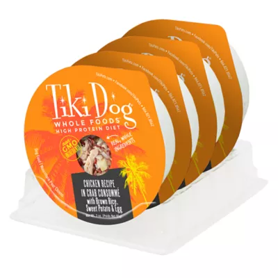 Product Tiki Dog Whole Foods Chicken & Crab Wet Dog Food