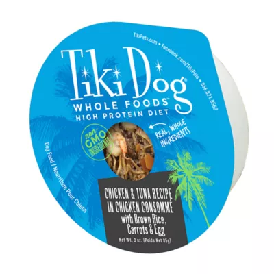 Product Tiki Dog Whole Foods Chicken & Tuna Wet Dog Food