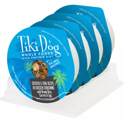 Product Tiki Dog Whole Foods Chicken & Tuna Wet Dog Food