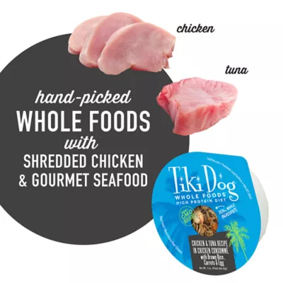 Product Tiki Dog Whole Foods Chicken & Tuna Wet Dog Food