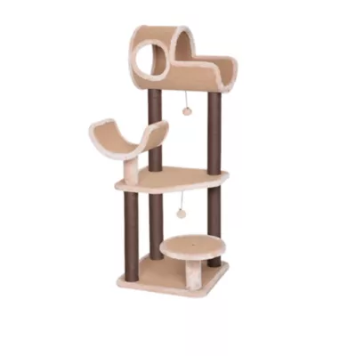 Product Catry 50-in 5-Level Interactive Cat Tower, Beige