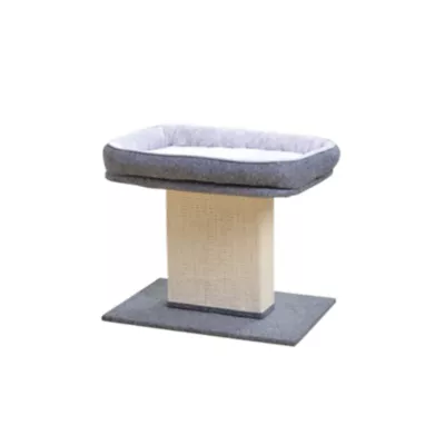 Product Catry 23-in Grey Cat Scratching Post with Top Bed