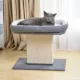 Product Catry 23-in Grey Cat Scratching Post with Top Bed