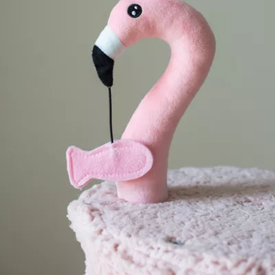 Product Catry 29-in Flamingo Cat Condo with Scratching Post, Pink