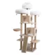 Product Catry 75-in Castle Multi-Activity Cat Tower, Cream & Beige