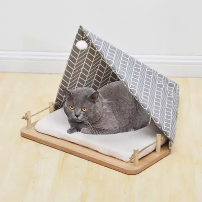 Product PetPals Camping Ground Grey Cat Bed