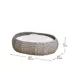 PetPals Buttercup Grey Handwoven Basket Pet Bed image thumbnail 6