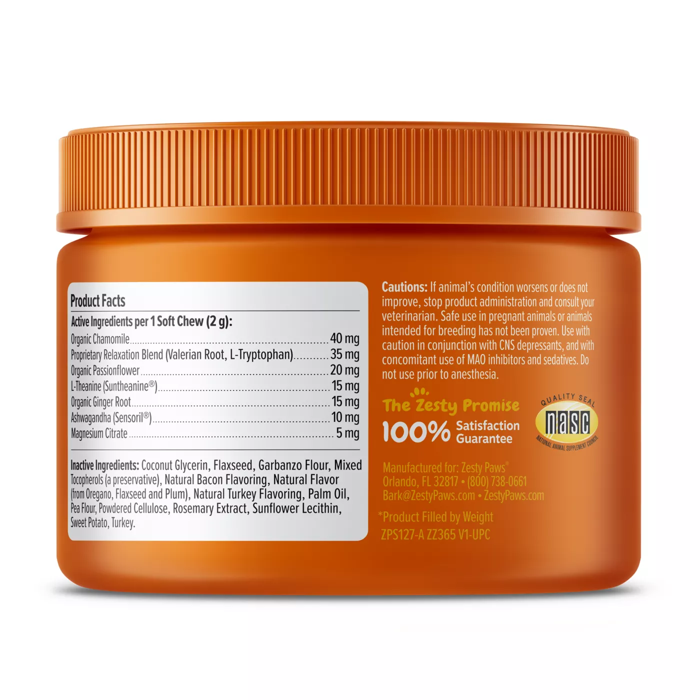 Zesty Paws Calming Bites for Puppy Turkey Flavor 90 Ct