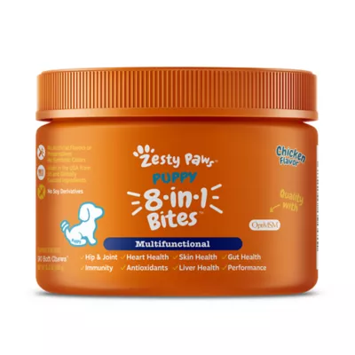 Product Zesty Paws 8-in-1 Multivitamin Bites for Puppy - Chicken Flavor - 90 Ct