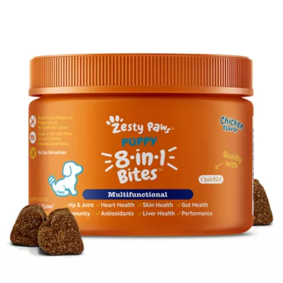 Product Zesty Paws 8-in-1 Multivitamin Bites for Puppy - Chicken Flavor - 90 Ct