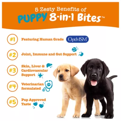 Product Zesty Paws 8-in-1 Multivitamin Bites for Puppy - Chicken Flavor - 90 Ct