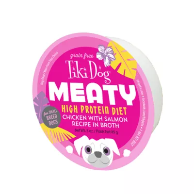 Product Tiki Dog Meaty Chicken with Salmon Wet Dog Food