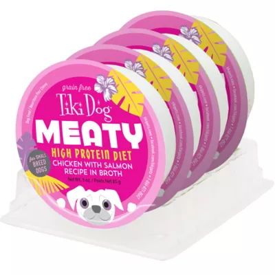 Product Tiki Dog Meaty Chicken with Salmon Wet Dog Food