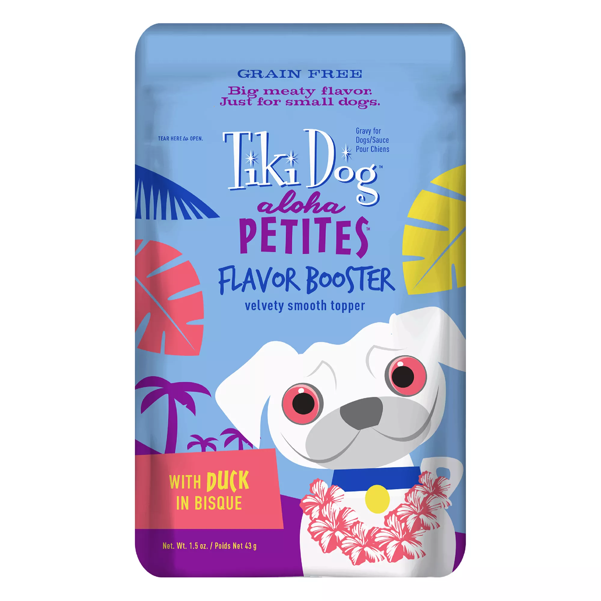 Tiki Dog Aloha Petites Flavor Booster with Duck Dog Food Topper