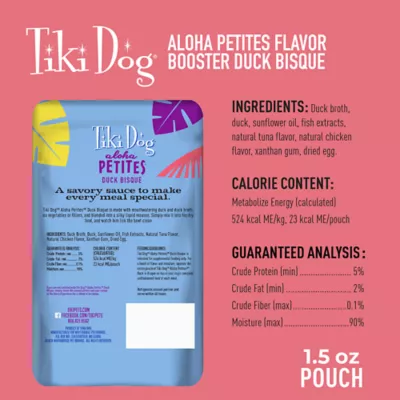 Product Tiki Dog Aloha Petites Flavor Booster with Duck Dog Food Topper