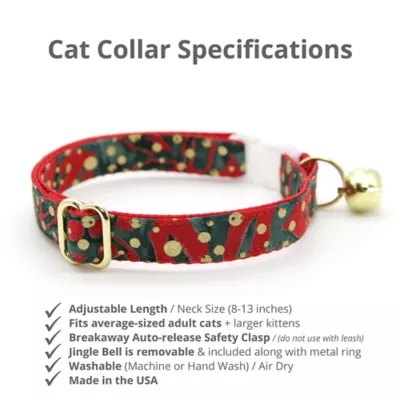 Product Made By Cleo® Joy Christmas Breakaway Cat Collar