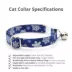 Made By Cleo® Shimmering Snowflakes Winter Blue Breakaway Cat Collar image thumbnail 2