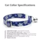 Product Made By Cleo® Shimmering Snowflakes Winter Blue Breakaway Cat Collar