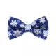 Product Made By Cleo® Shimmering Snowflakes Winter Blue Cat Bow Tie