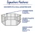 Top Paw® 2-in-1 Plastic Gate & Pet Pen - 6 Panel, Customizable Dog Playpen & Dog Gate image thumbnail 4