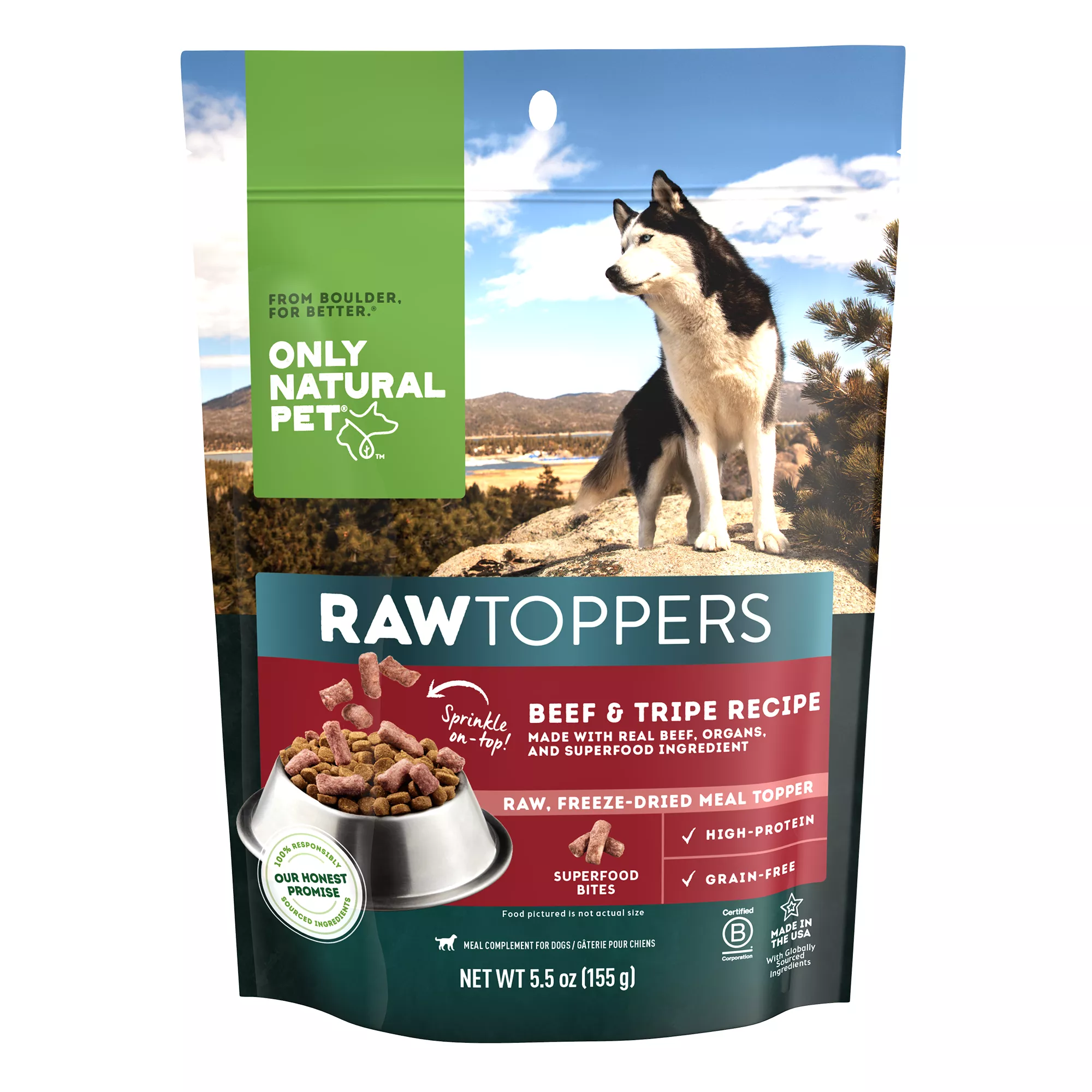 Only Natural Pet RawToppers Dog Food Topper - 5.5 Oz.
