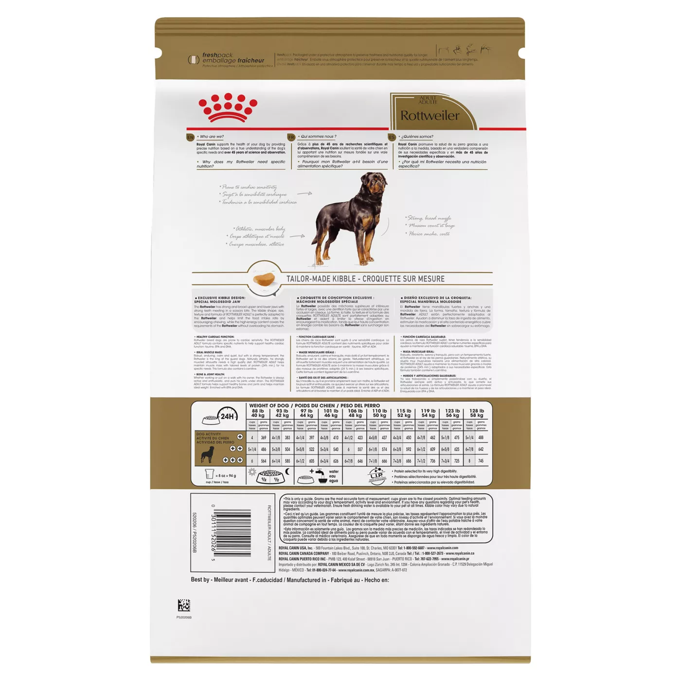 Royal Canin Breed Health Nutrition Rottweiler Breed Specific Adult Dog Dry Food 30 lb