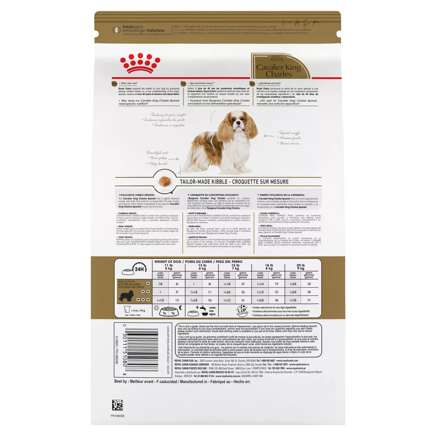 Royal Canin Breed Health Nutrition Cavalier King Charles Breed Specific Adult Dog Dry Food 10 lb