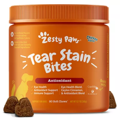 Product Zesty Paws Tear Stain Bites for Dogs - Chicken Flavor - 90 Ct